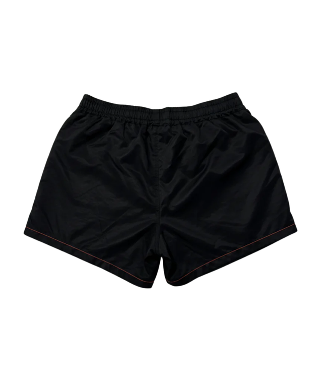 Nike Black Athletic Sports Shorts with Neon Trim