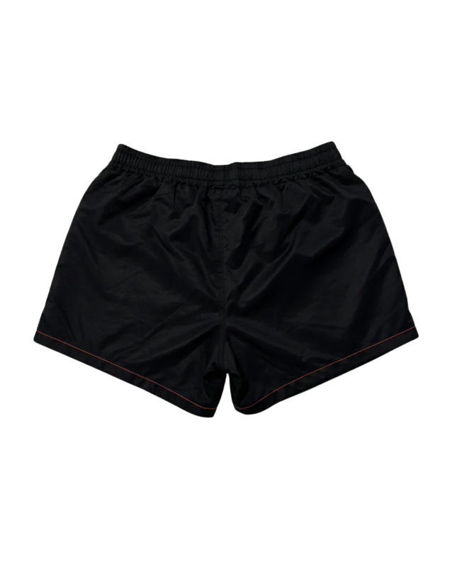 Nike Black Athletic Sports Shorts with Neon Trim
