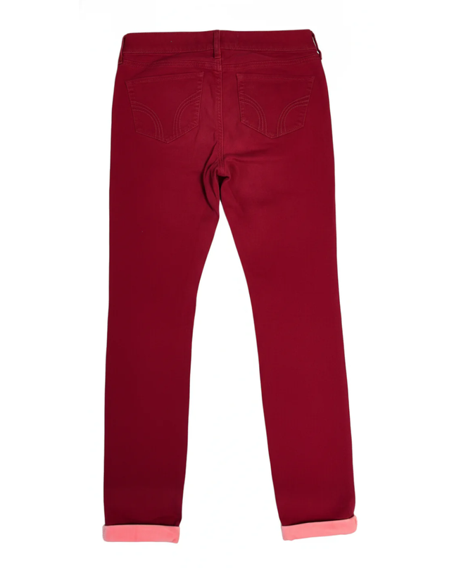 Hollister Red Stretch Skinny Pants