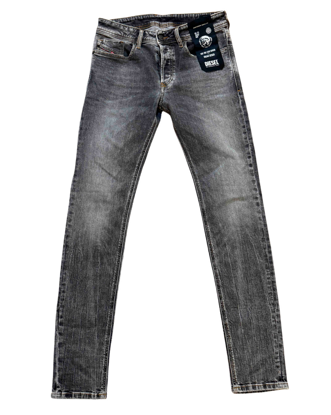Diesel Sleenker Skinny Fit Charcoal Washed Jeans - S | Waist: 30" | With Tags