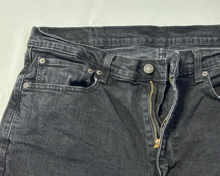 Levi's Black Straight Leg Denim Jeans