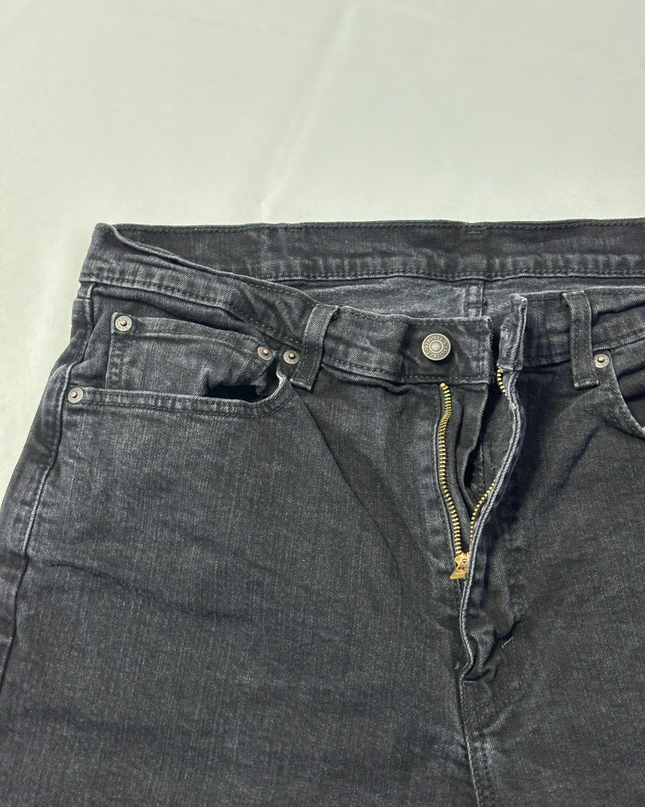 Levi's Black Straight Leg Denim Jeans