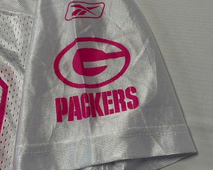 NFL White Green Bay Packers NFL Pink Graphic Jersey