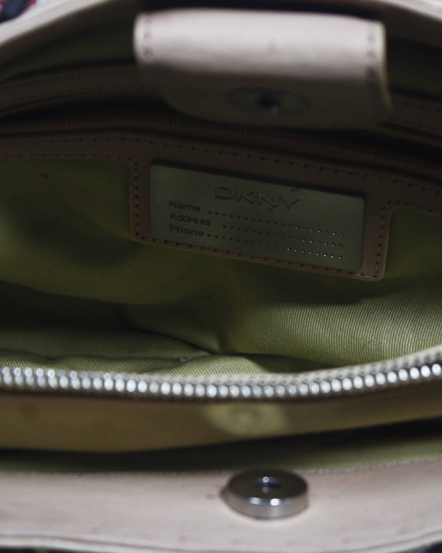 DKNY Multicolor Embroidered Woven Satchel Bag