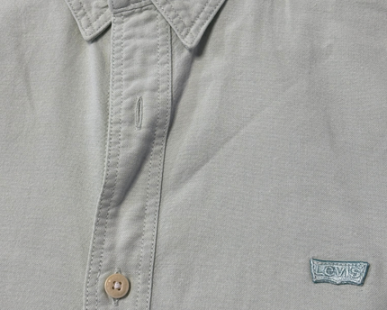 Levi's Light Green Slim Fit Long Sleeve Button-Down Shirt