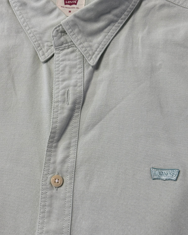 Levi's Light Green Slim Fit Long Sleeve Button-Down Shirt