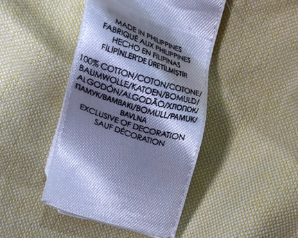 Ralph Lauren Classic Yellow Long Sleeve Button Down Shirt