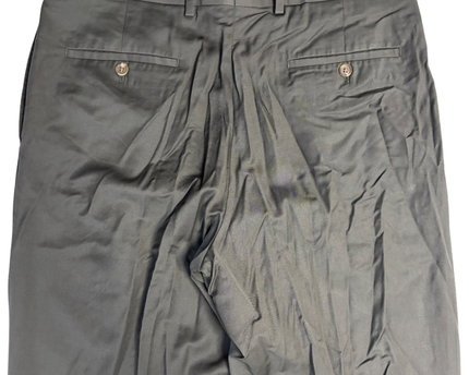 Lauren Ralph Lauren Olive Green Wool Cashmere Blend Pleated Trousers