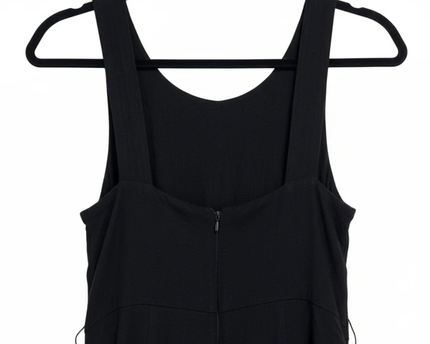 Anthropologie Black Sleeveless Midi Dress with Front Slit