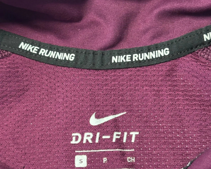 Nike Purple Half-Zip Dri-FIT Running Sports Upper