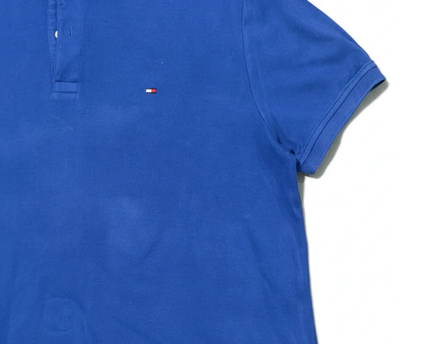 Tommy Hilfiger Blue Custom Fit Short Sleeve Polo Shirt