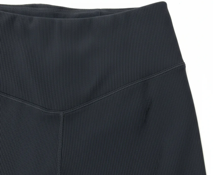 Jason Wu Black Ribbed High-Waisted Leggings