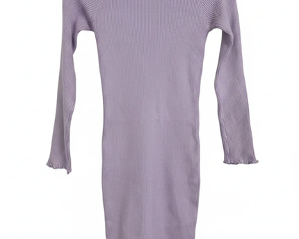 Don't Call Me Jennyfer Purple Ribbed Long Sleeve Mini Dress W/Tags