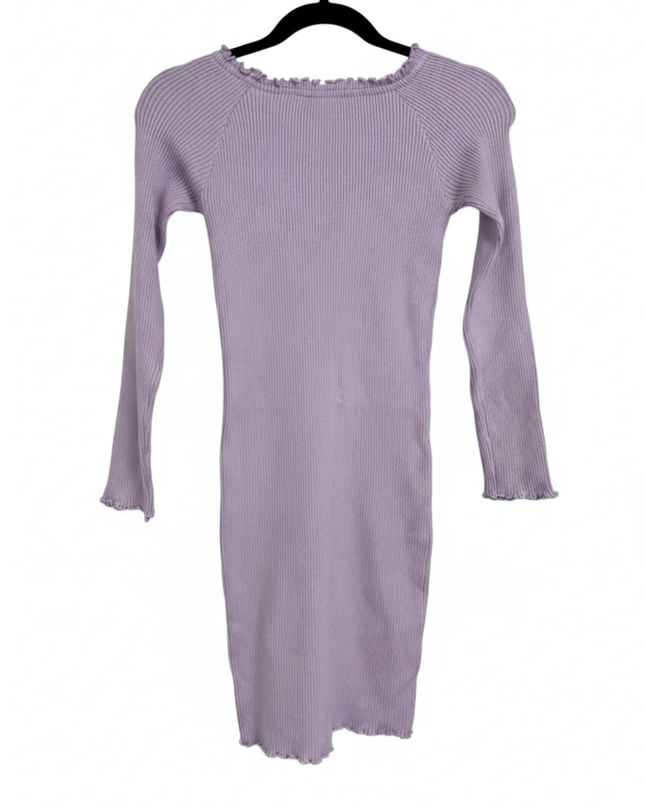 Don't Call Me Jennyfer Purple Ribbed Long Sleeve Mini Dress W/Tags