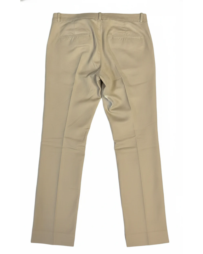 Zara Beige Tailored Straight Leg Trousers
