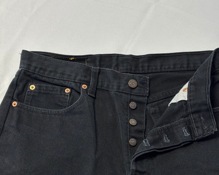Levi's Men's Black Straight Leg Classic Denim Jeans