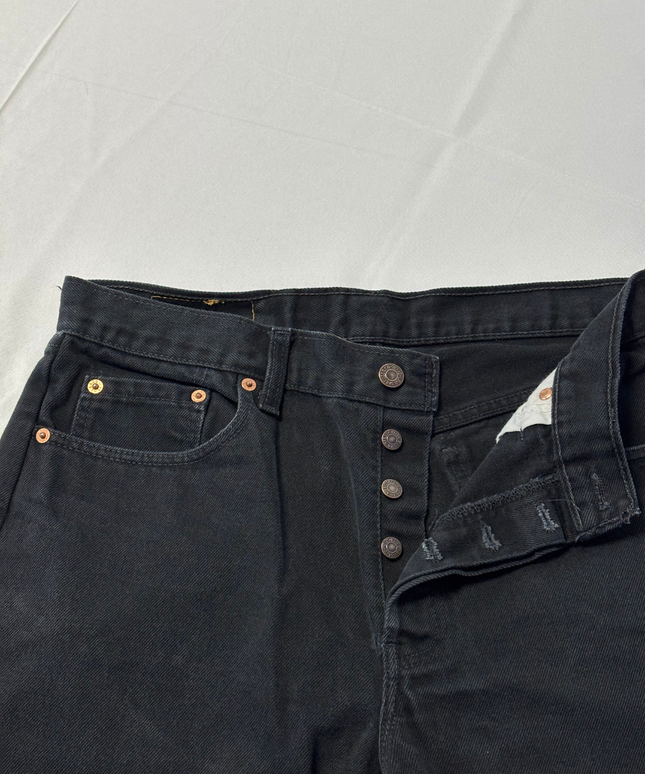 Levi's Men's Black Straight Leg Classic Denim Jeans