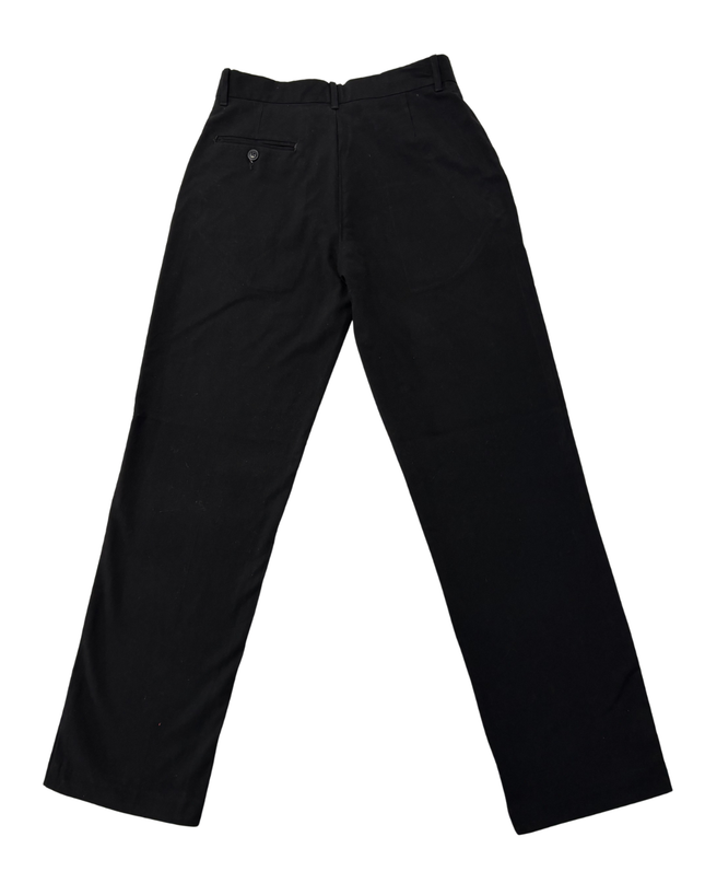 Chaps Men's Classic Black Straight Leg Dress Pants