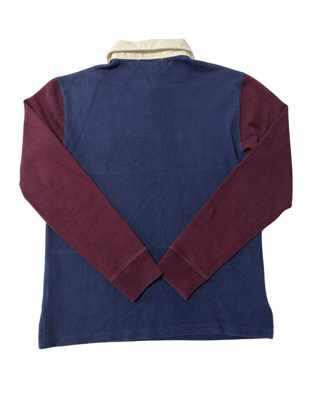 Polo Ralph Lauren Blue & Burgundy Striped Rugby Shirt