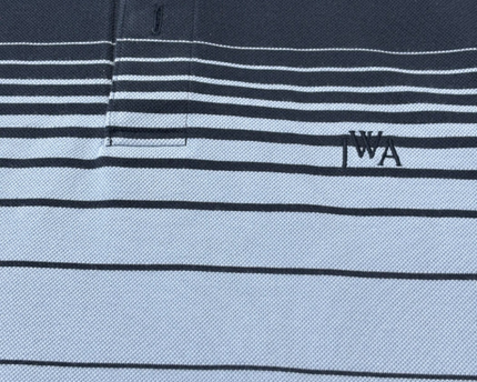 Uniqlo x JW Anderson Navy and Light Blue Gradient Stripe Polo Shirt