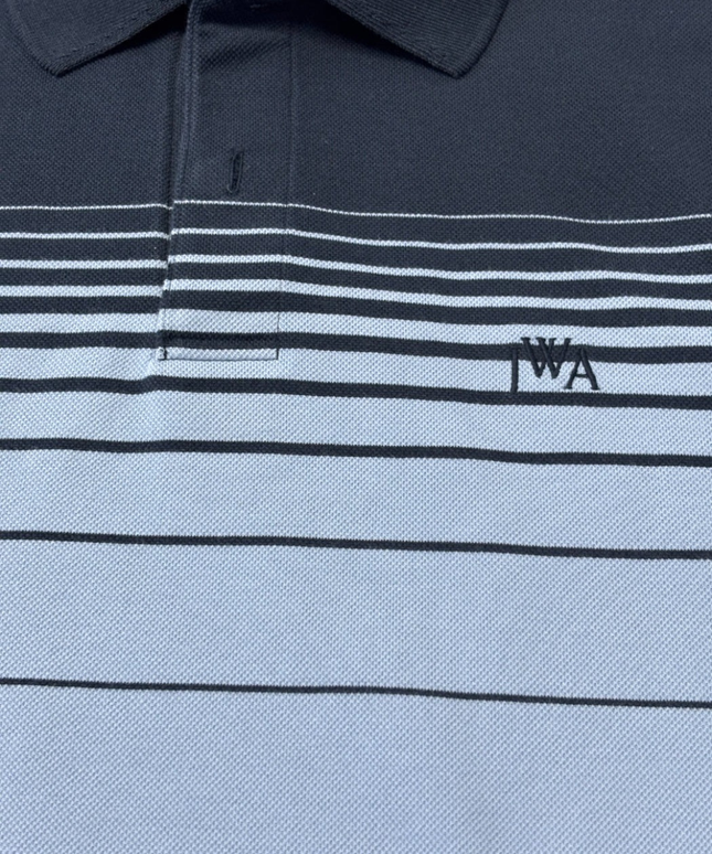 Uniqlo x JW Anderson Navy and Light Blue Gradient Stripe Polo Shirt
