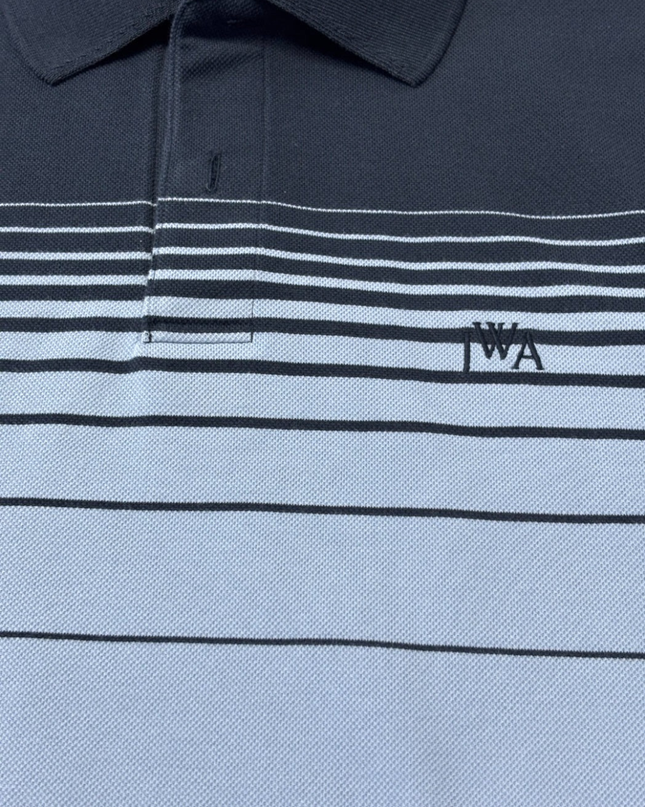 Uniqlo x JW Anderson Navy and Light Blue Gradient Stripe Polo Shirt