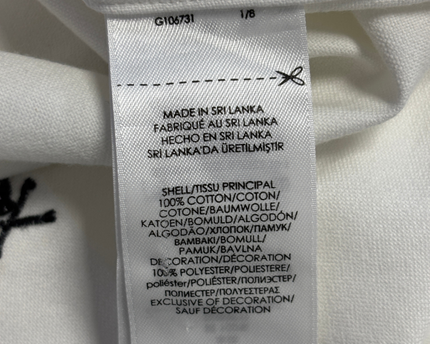 Ralph Lauren White Skull & Crossbones Classic Fit Shirt