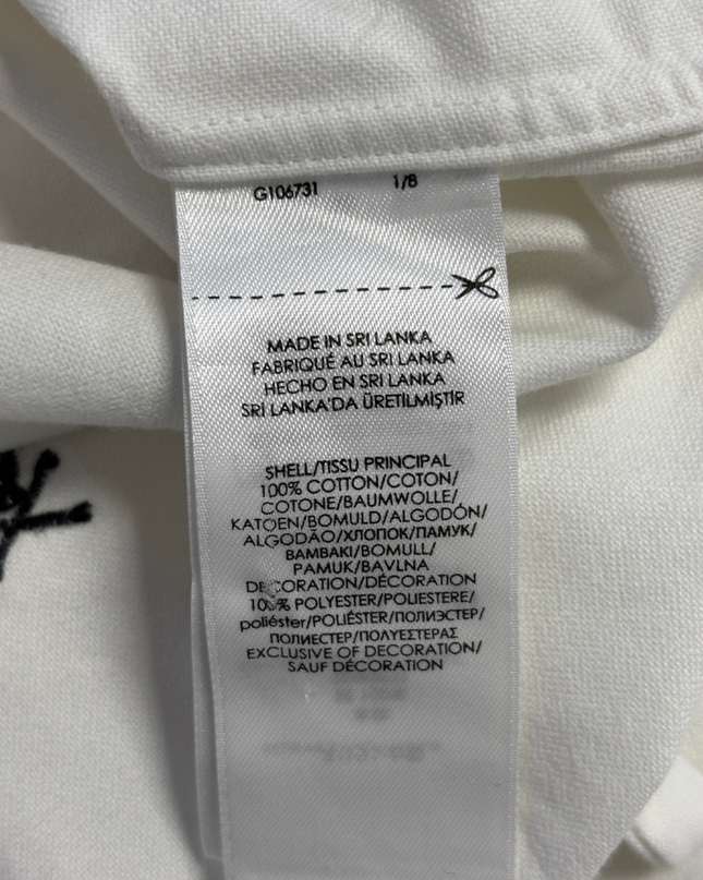 Ralph Lauren White Skull & Crossbones Classic Fit Shirt
