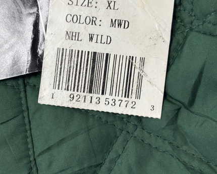 G-III Apparel Group Green NHL Minnesota Wild Quilted Vest W/TAG