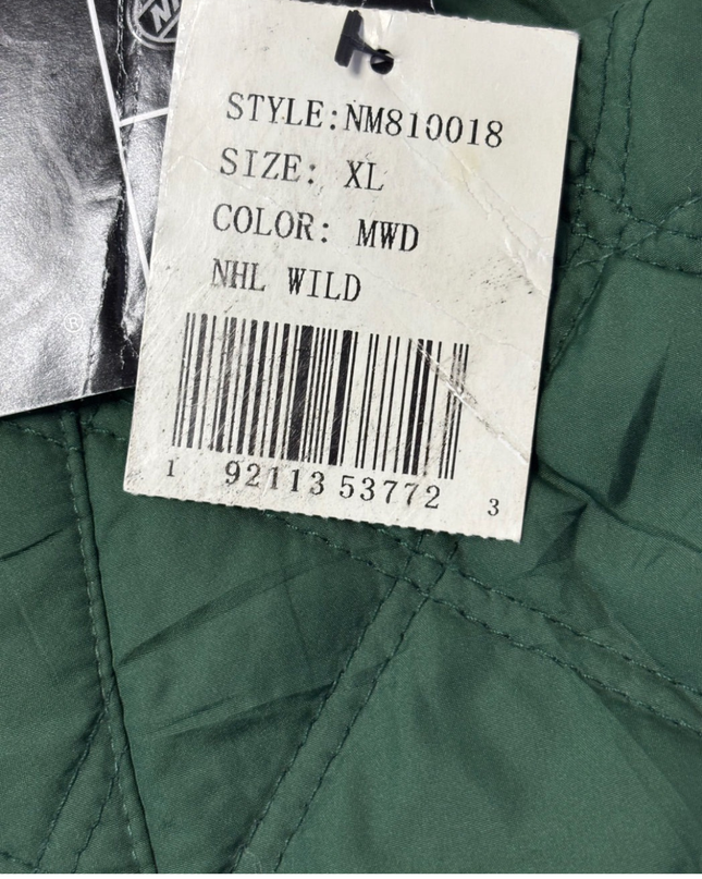 G-III Apparel Group Green NHL Minnesota Wild Quilted Vest W/TAG