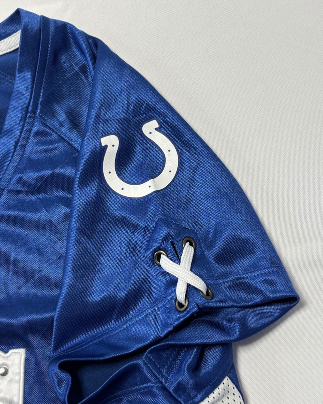 NFL Team Apparel Blue Indianapolis Colts Rhinestone Mesh Jersey