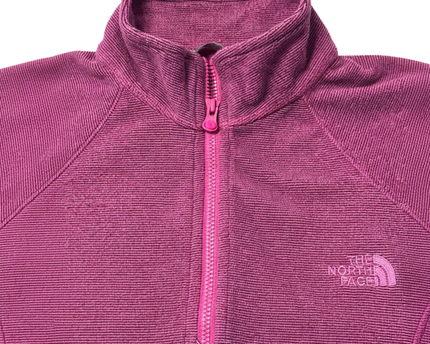The North Face Magenta Polartec Quarter-Zip Fleece Pullover