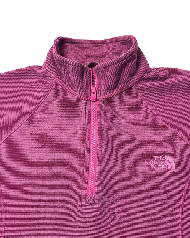The North Face Magenta Polartec Quarter-Zip Fleece Pullover