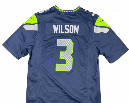 Nike Navy Blue Seattle Seahawks Russell Wilson #3 NFL Jersey