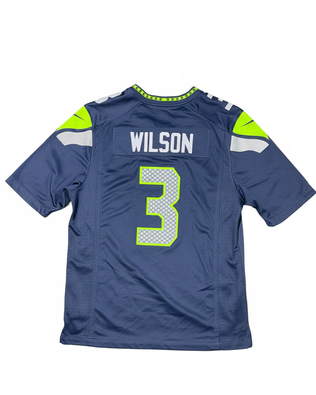 Nike Navy Blue Seattle Seahawks Russell Wilson #3 NFL Jersey