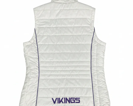 NFL TEAM APPAREL White Minnesota Vikings Women's Puffer Vest
