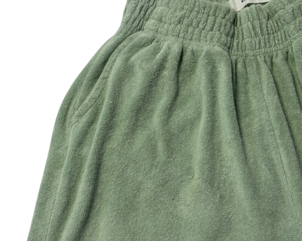 Reserved Green Terry Towelling Jogger Pants