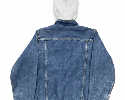 Credentials Blue Vintage Hooded Denim Jacket