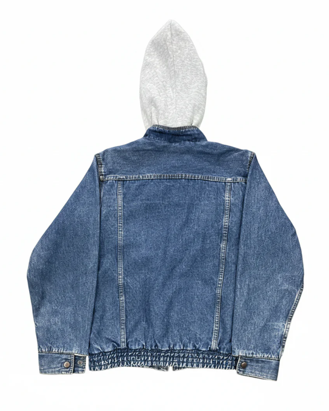 Credentials Blue Vintage Hooded Denim Jacket