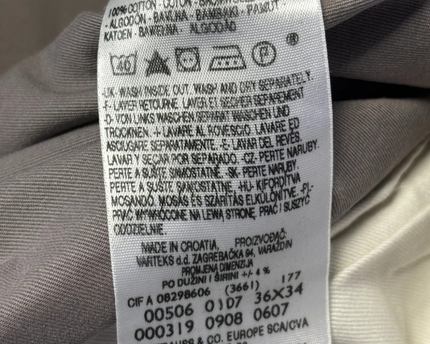 Levi's Grey 506 Straight Fit Cotton Trousers