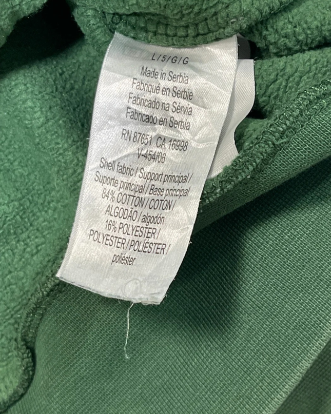 Lacoste Green Classic Fit Fleece Pullover Hoodie