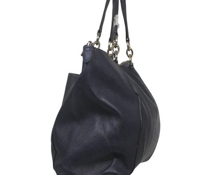 Coach Black Pebbled Leather Tote Bag