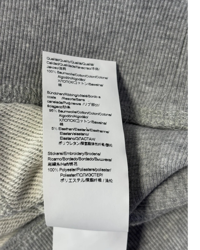 BOSS Grey Multi-Color Logo Appliqué Hoodie