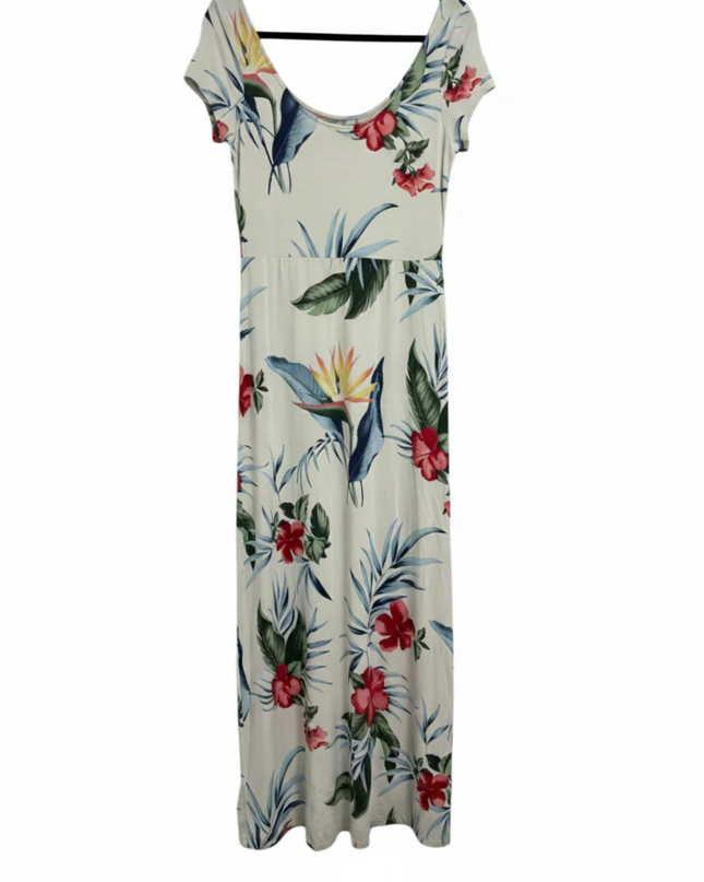 Tommy Bahama Floral Print Scoop Neck Maxi Dress