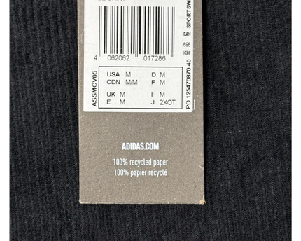 Adidas Black Corduroy-Textured Short Sleeve T-Shirt W/Tags