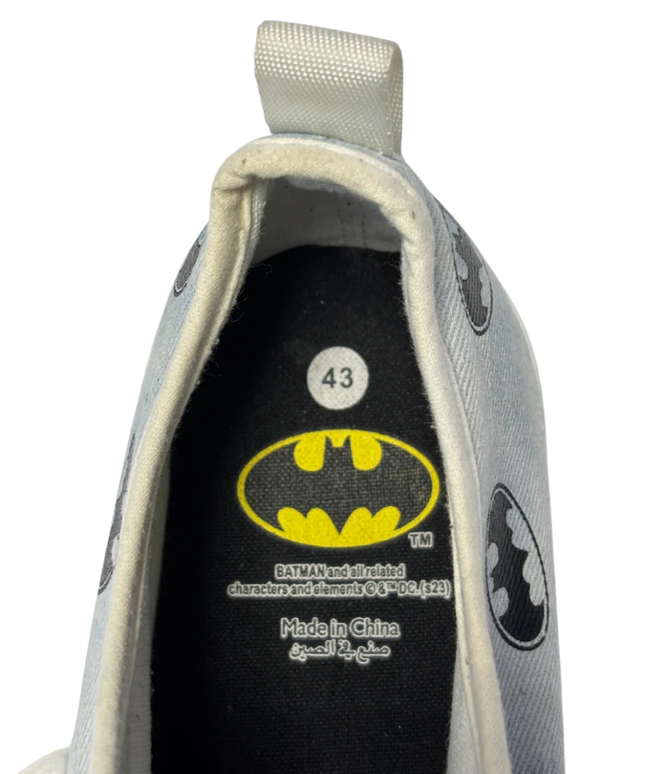Batman Light Blue Graphic Print Sneakers