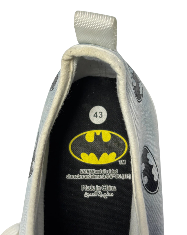 Batman Light Blue Graphic Print Sneakers