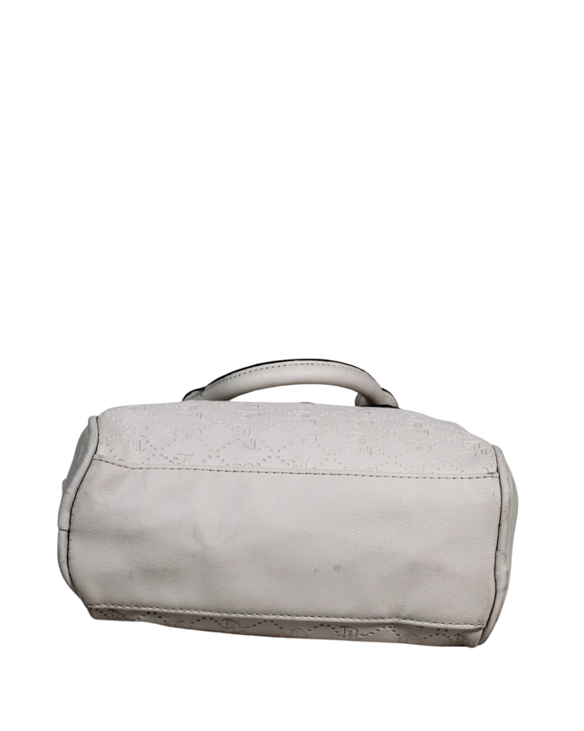 Juicy Couture White Embossed JC Monogram Bag