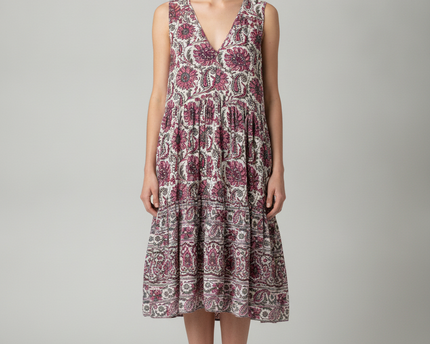 American Eagle Outfitters Multicolor Floral Paisley Tiered Mini Dress