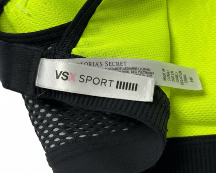 Victoria's Secret VSX Sport Neon Mesh Strappy Back Sports Top